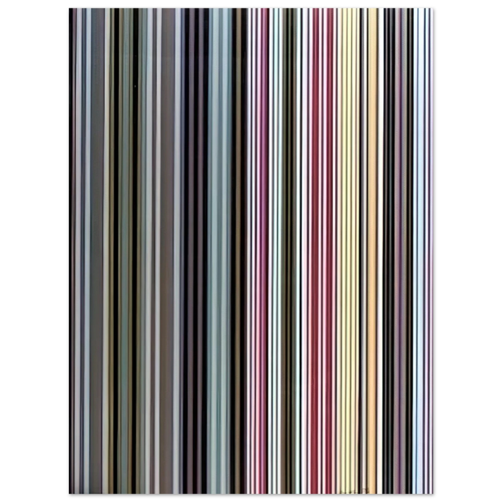 Gene Davis - Black Dahlia - 1971 75x100 cm / 30x40inches Fine Art Poster