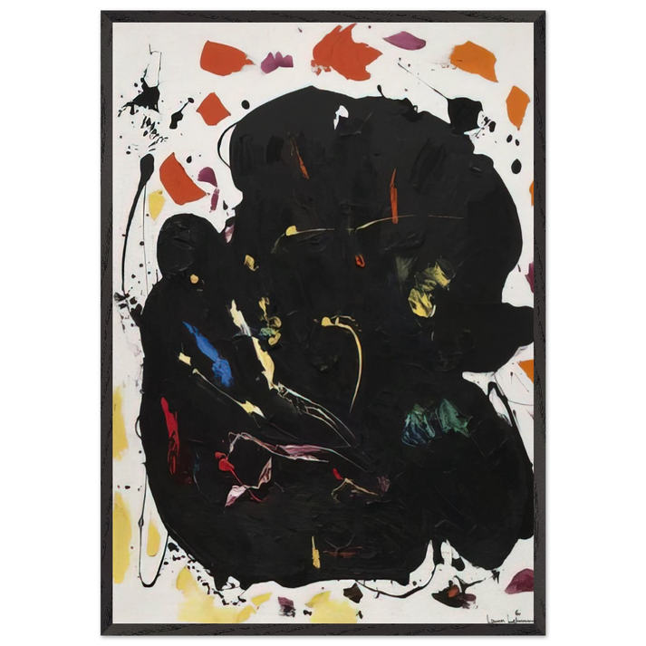 Black Diamond - Hans Hofmann 70x100 cm / 28x40 inches Framed Art Print – Black Wooden Frame