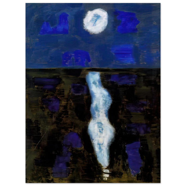Milton Avery - White Moon - 1957 75x100 cm / 30x40inches Fine Art Poster