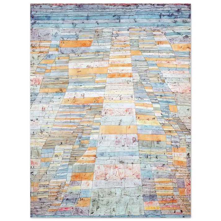 Paul Klee - MAIN PATH AND BYWAYS 1929 75x100 cm / 30x40inches Fine Art Poster