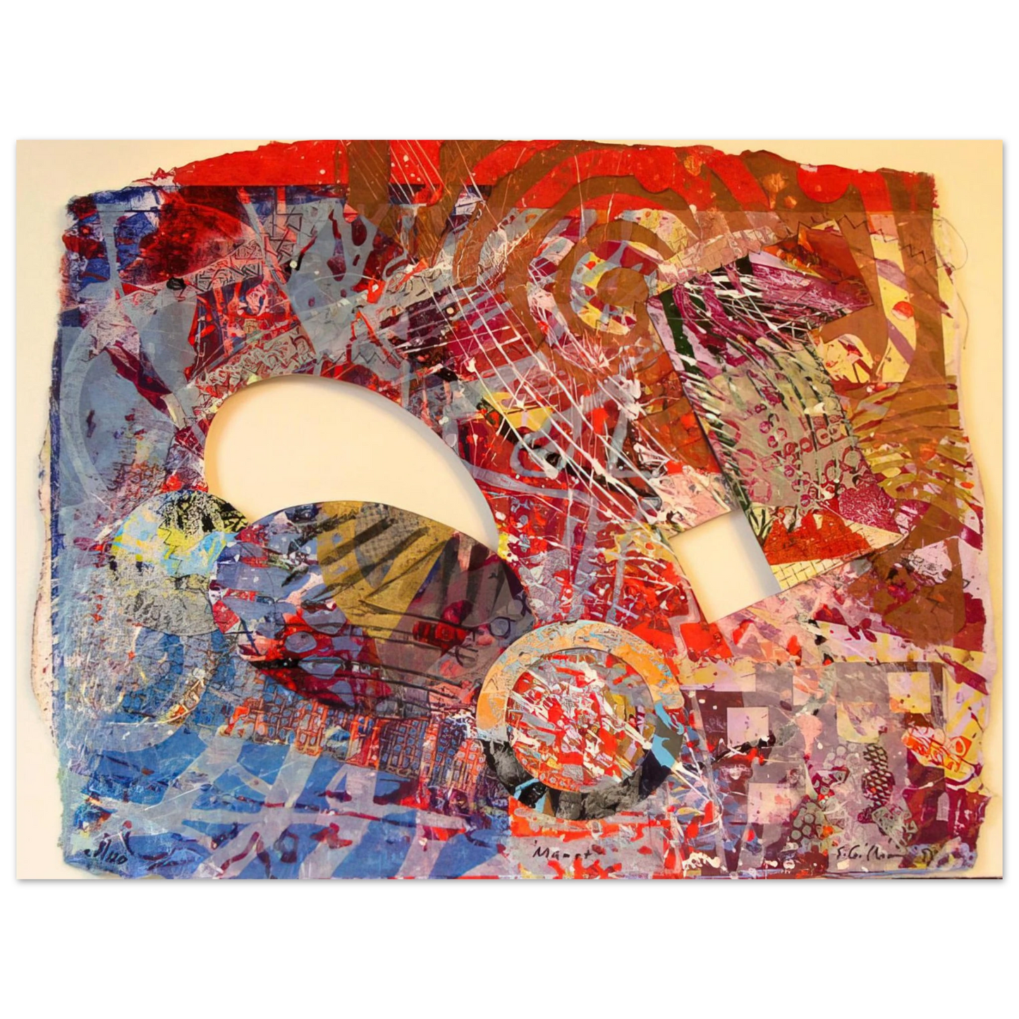 Sam Gilliam - Manet III 75x100 cm / 30x40inches Fine Art Poster