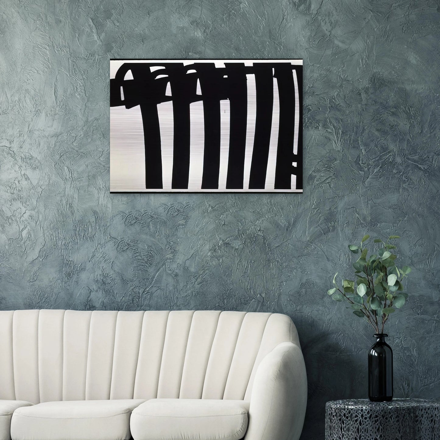 Peinture 202 x 327 cm, 17 janvier 1970 - 1970 - Pierre Soulages Brushed Aluminum Print - 70x100 cm / 28x40 inches | Pierre Soulages Aluminum Print | Pierre Soulages Prints