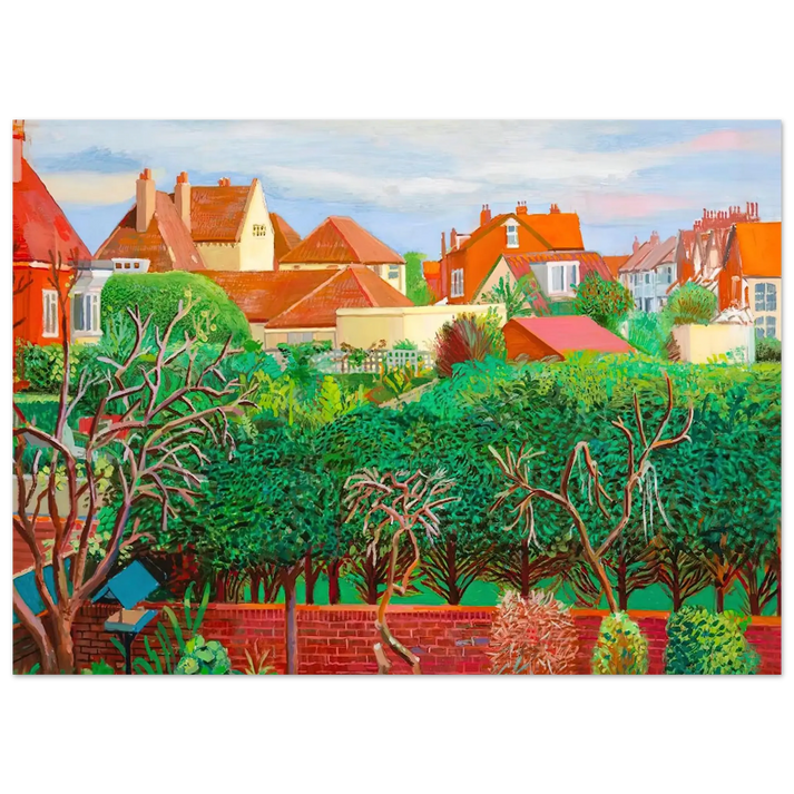 David Hockney - David Hockney Wall art - A2 (42 x 59.4 cm) - Premium Wooden Framed Poster With Fine Art Paper - Wood frame