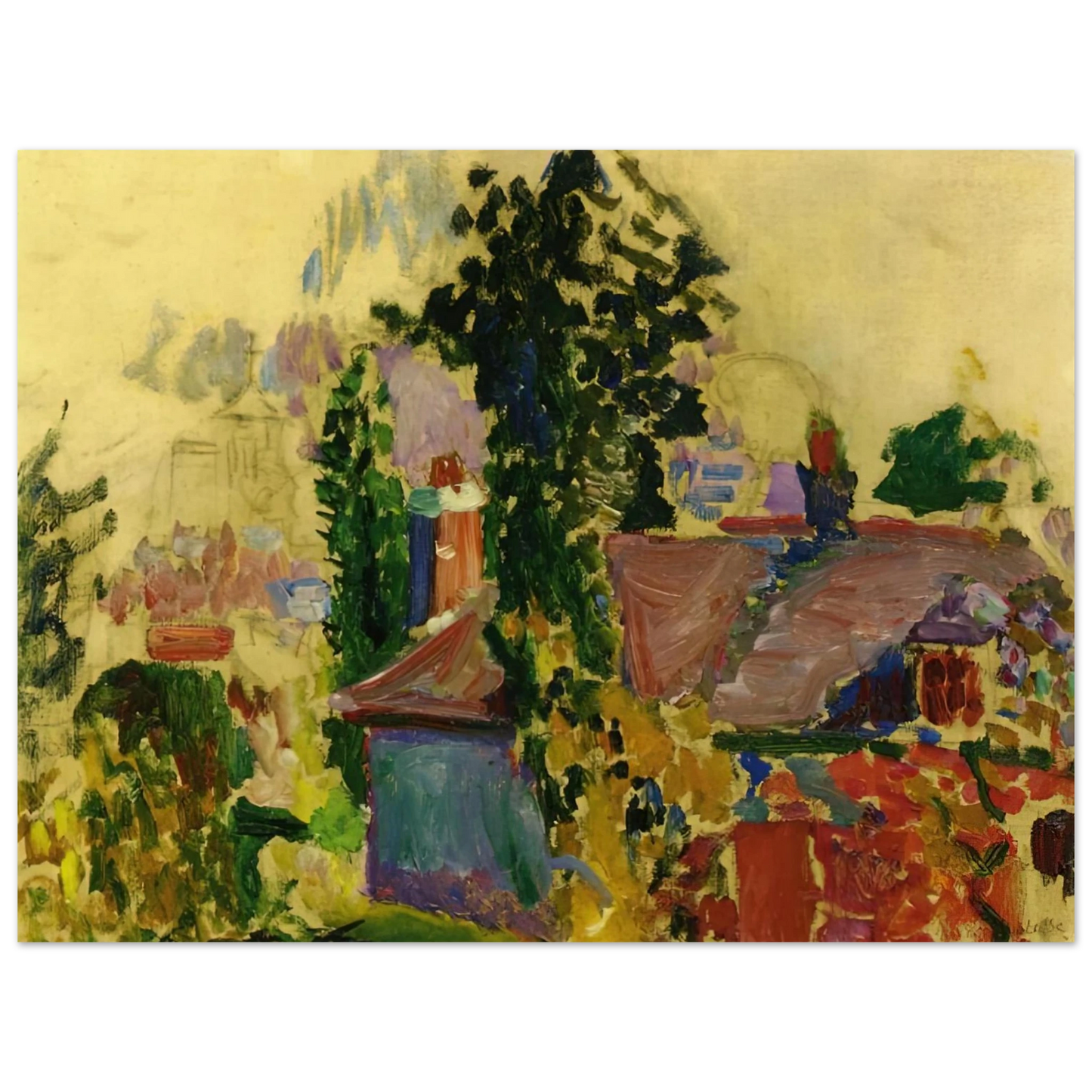 Henri Matisse - LANDSCAPE 1904 75x100 cm / 30x40inches Fine Art Poster
