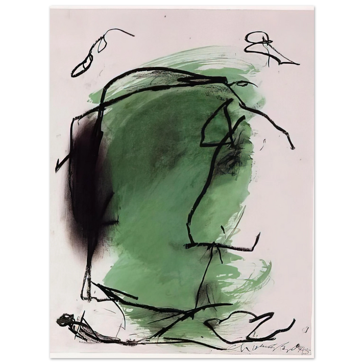 Emil Schumacher - G-1 - 1985 75x100 cm / 30x40inches Fine Art Poster