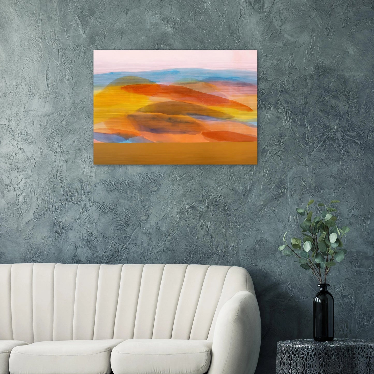 Golden Harvest - 1981 - Ronnie Landfield Brushed Aluminum Print - 70x100 cm / 28x40 inches | Ronnie Landfield Aluminum Print | Ronnie Landfield Prints