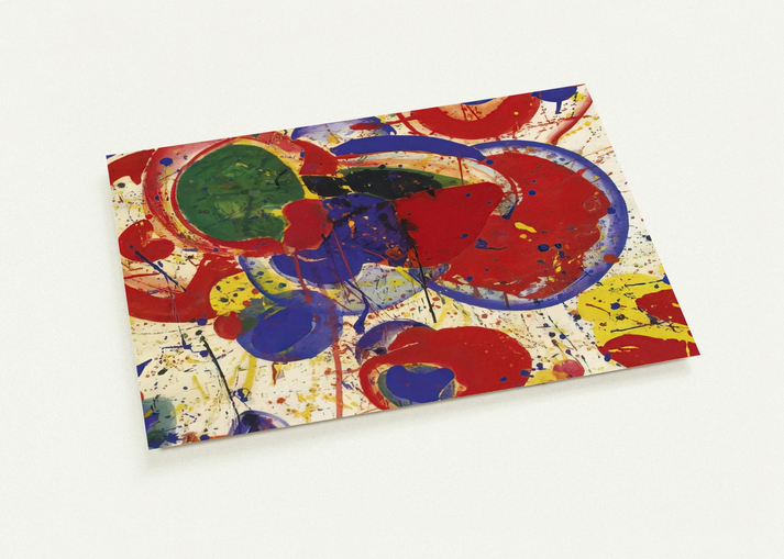 All Red By Sam Francis Pack of 10 Post Cards | Sam Francis Post Cards | A6 (10.5 x 14.8 cm) - 4.1 x 5.8 inches