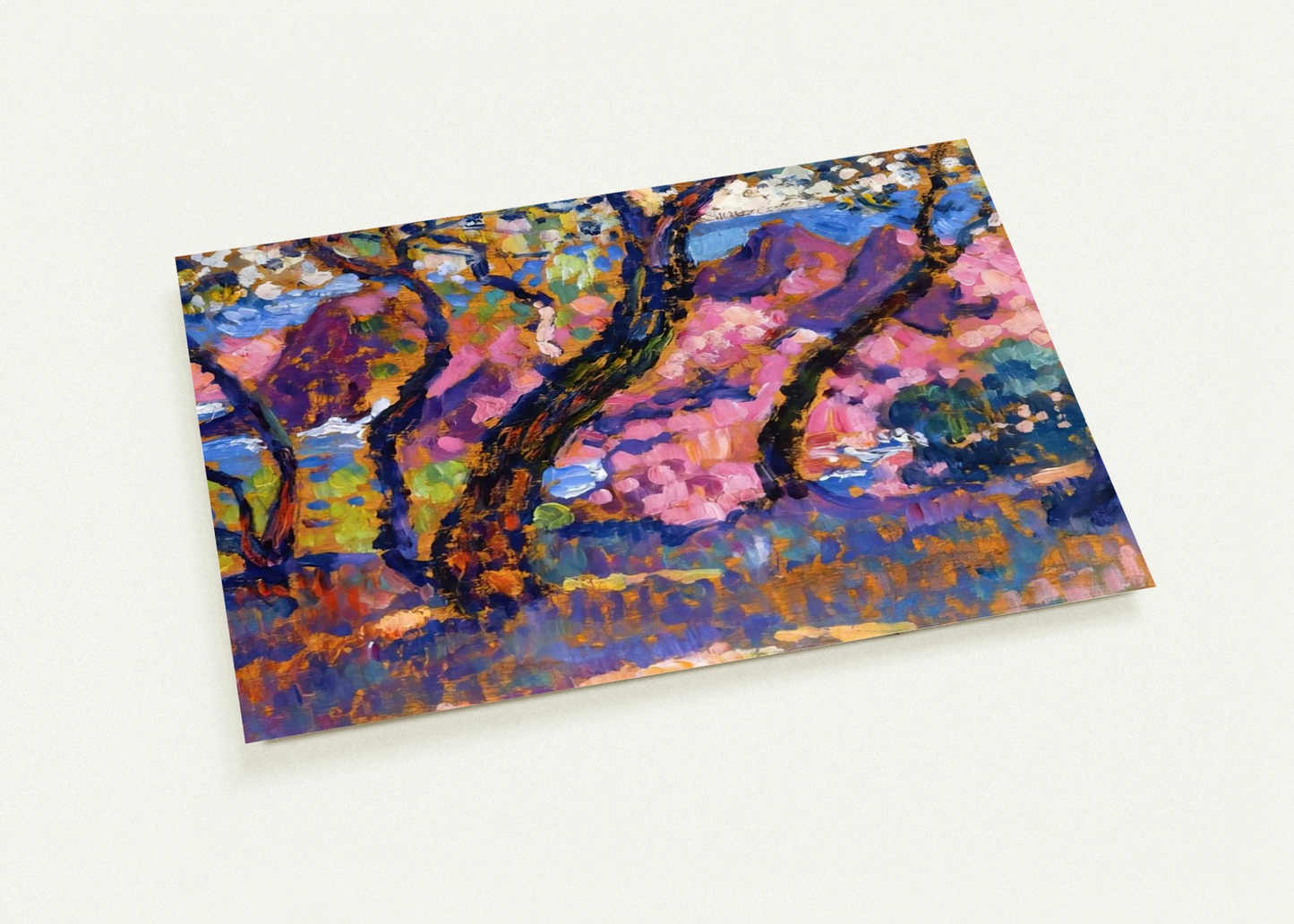 IN THE SHADE OF THE PINES STUDY 1905 By Theo van Rysselberghe Pack of 10 Post Cards | Theo van Rysselberghe Post Cards | A6 (10.5 x 14.8 cm) - 4.1 x 5.8 inches