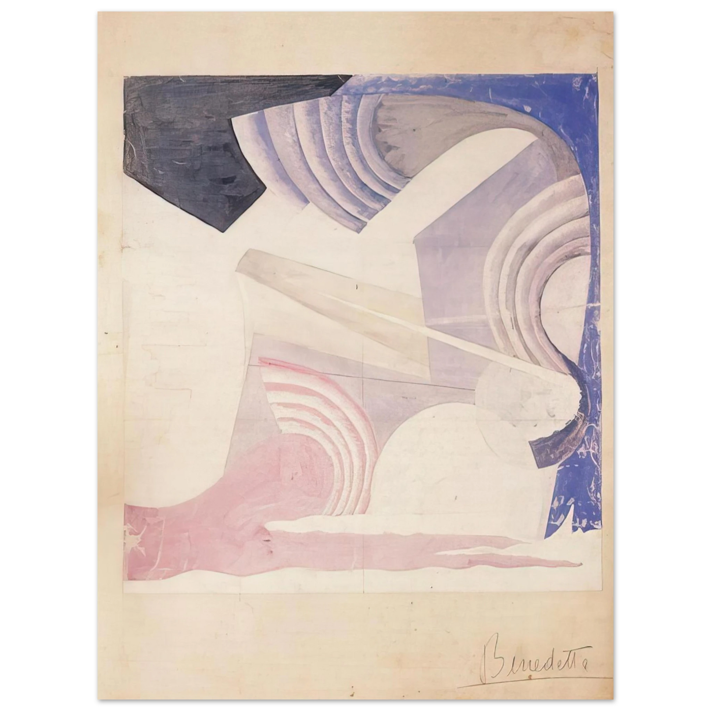 Benedetta Cappa - Aeropittura - 1925 Italy 75x100 cm / 30x40inches Fine Art Poster