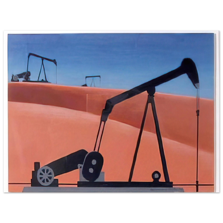 Clarence Holbrook Carter - Oil Well - 1979 75x100 cm / 30x40inches Fine Art Poster