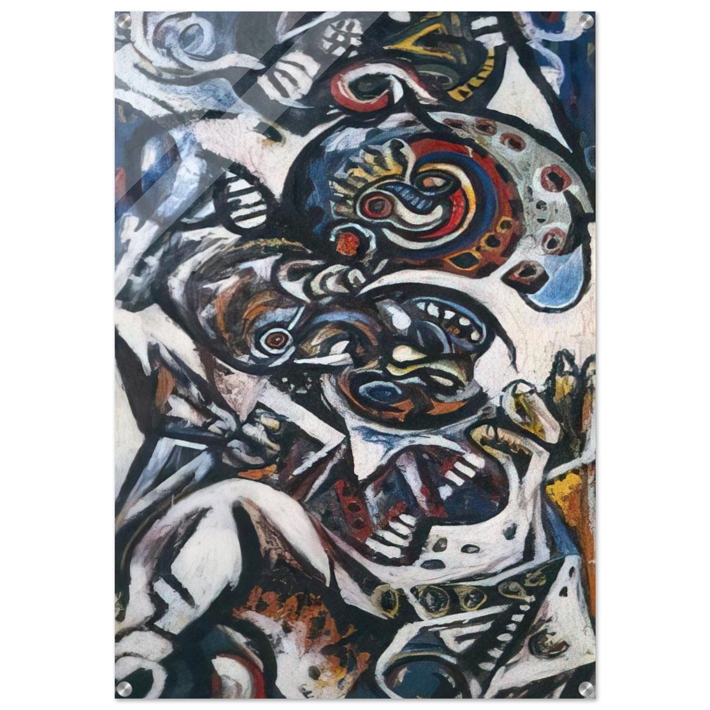 BIRTH - Jackson Pollock Acrylic Print - 70x100 cm / 28x40″ inches