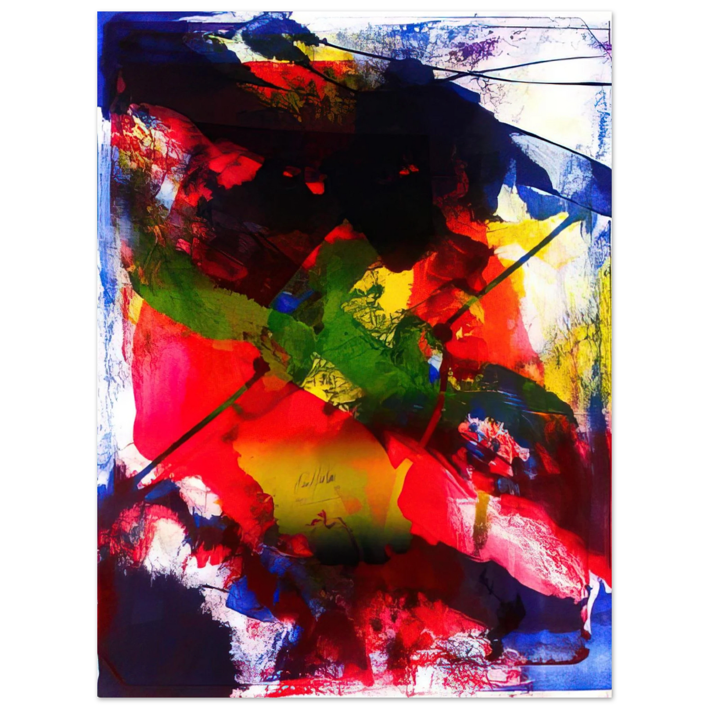 Paul Jenkins - Amadeus 75x100 cm / 30x40inches Fine Art Poster