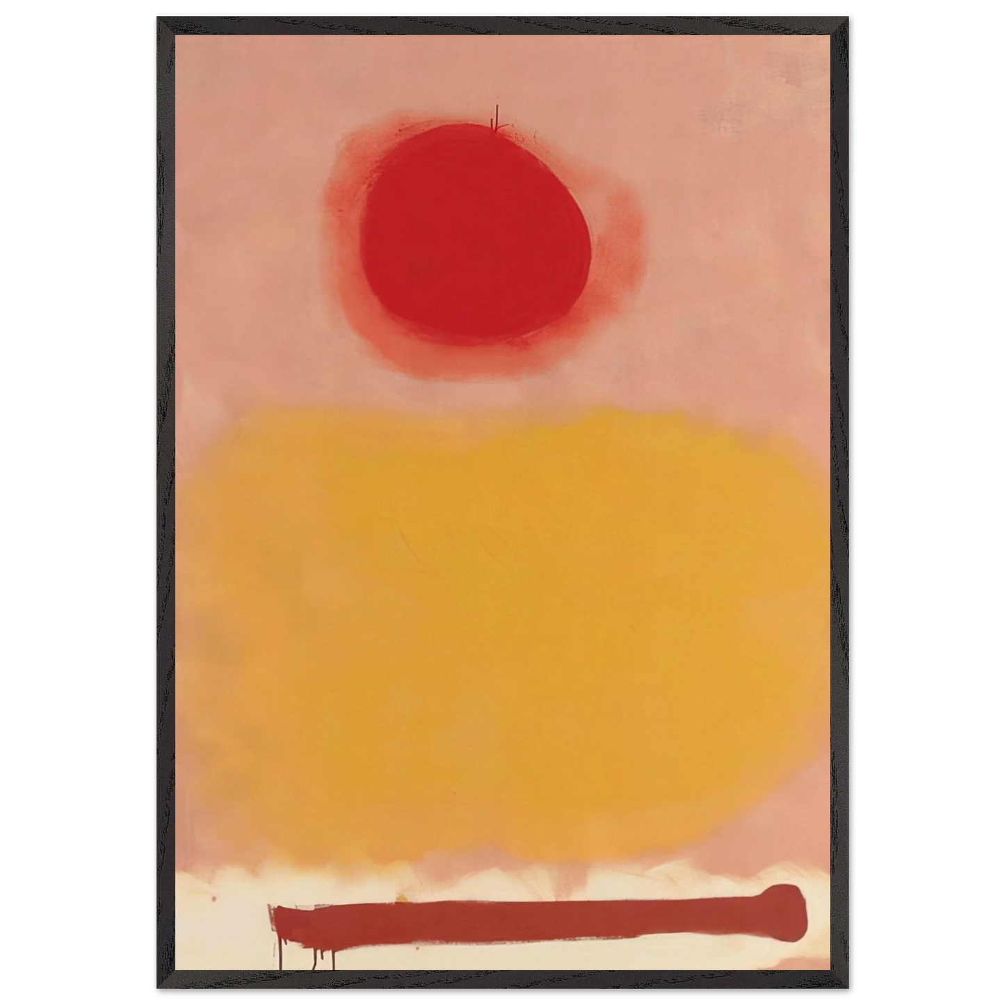 Amorphous - 1973 - Adolph Gottlieb 70x100 cm / 28x40 inches Framed Art Print – Black Wooden Frame
