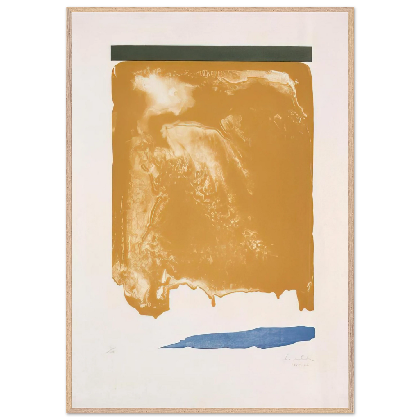 Helen Frankenthaler - Persian Garden - 1966 Wall art - A3 (29.7 x 42 cm) - Premium Wooden Framed Poster With Fine Art Paper-canvas - Wood frame