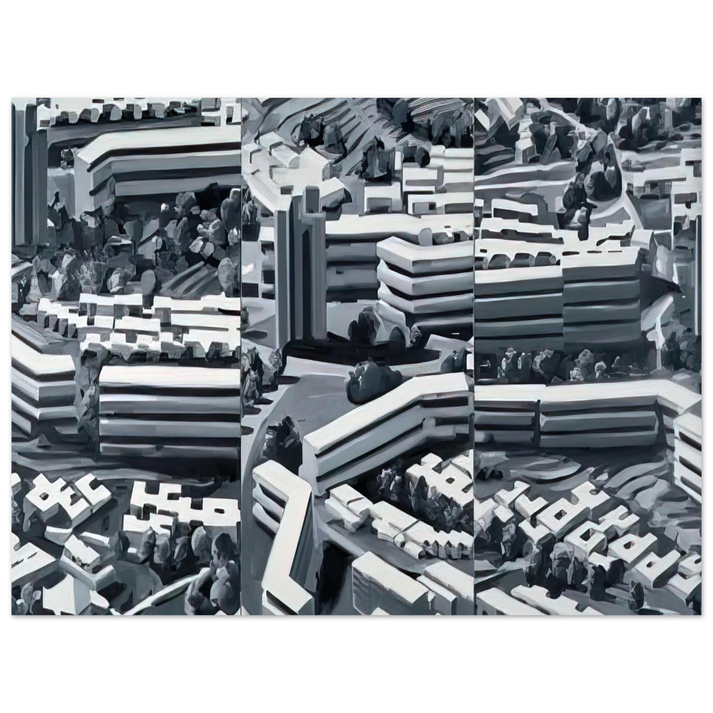 Gerhard Richter - TOWNSCAPE TR 1969 75x100 cm / 30x40inches Fine Art Poster