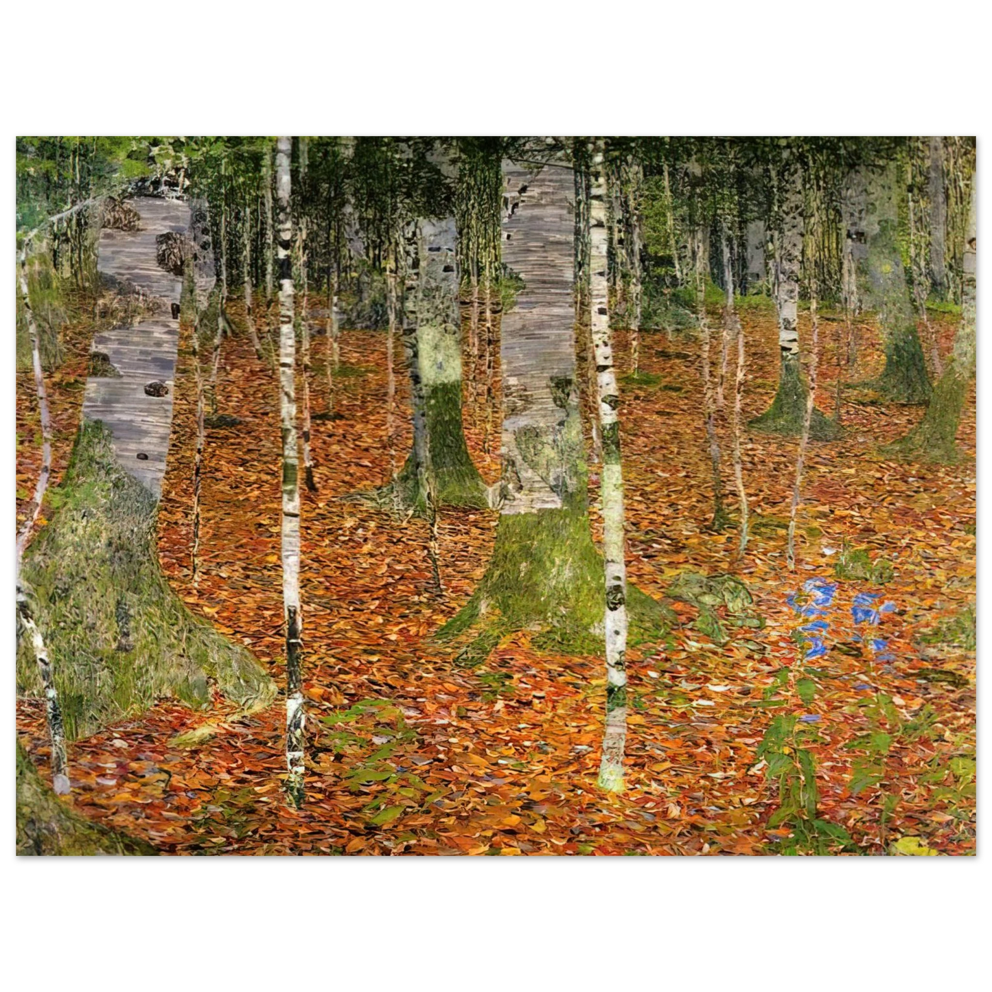 Gustav Klimt - FARMHOUSE WITH BIRCH TREES 1903 75x100 cm / 30x40inches Fine Art Poster