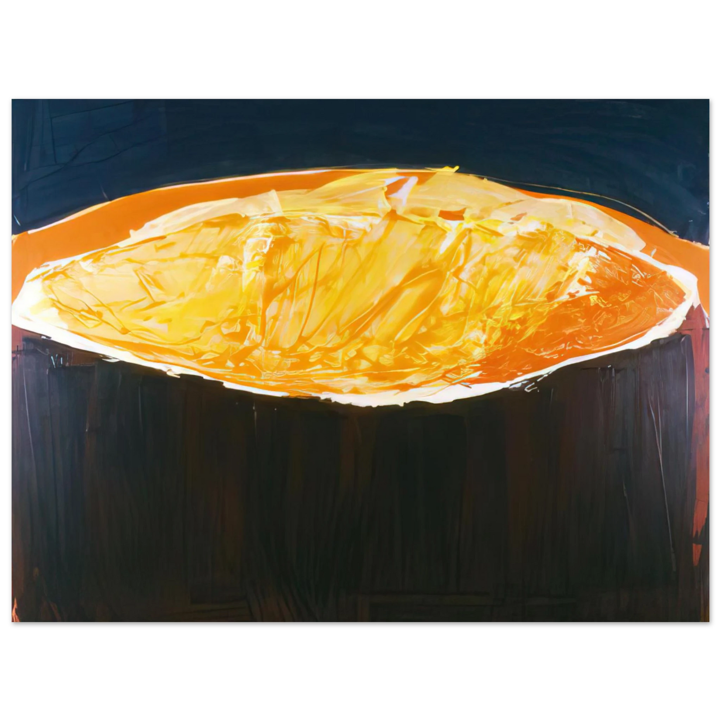 Ronnie Landfield - Volcano, The Heat - 1983 75x100 cm / 30x40inches Fine Art Poster