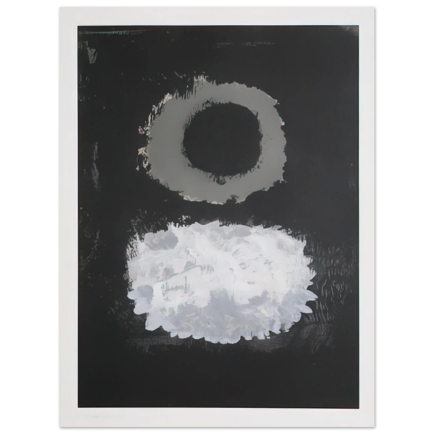 Adolph Gottlieb - Black Field - 1972 75x100 cm / 30x40inches Fine Art Poster