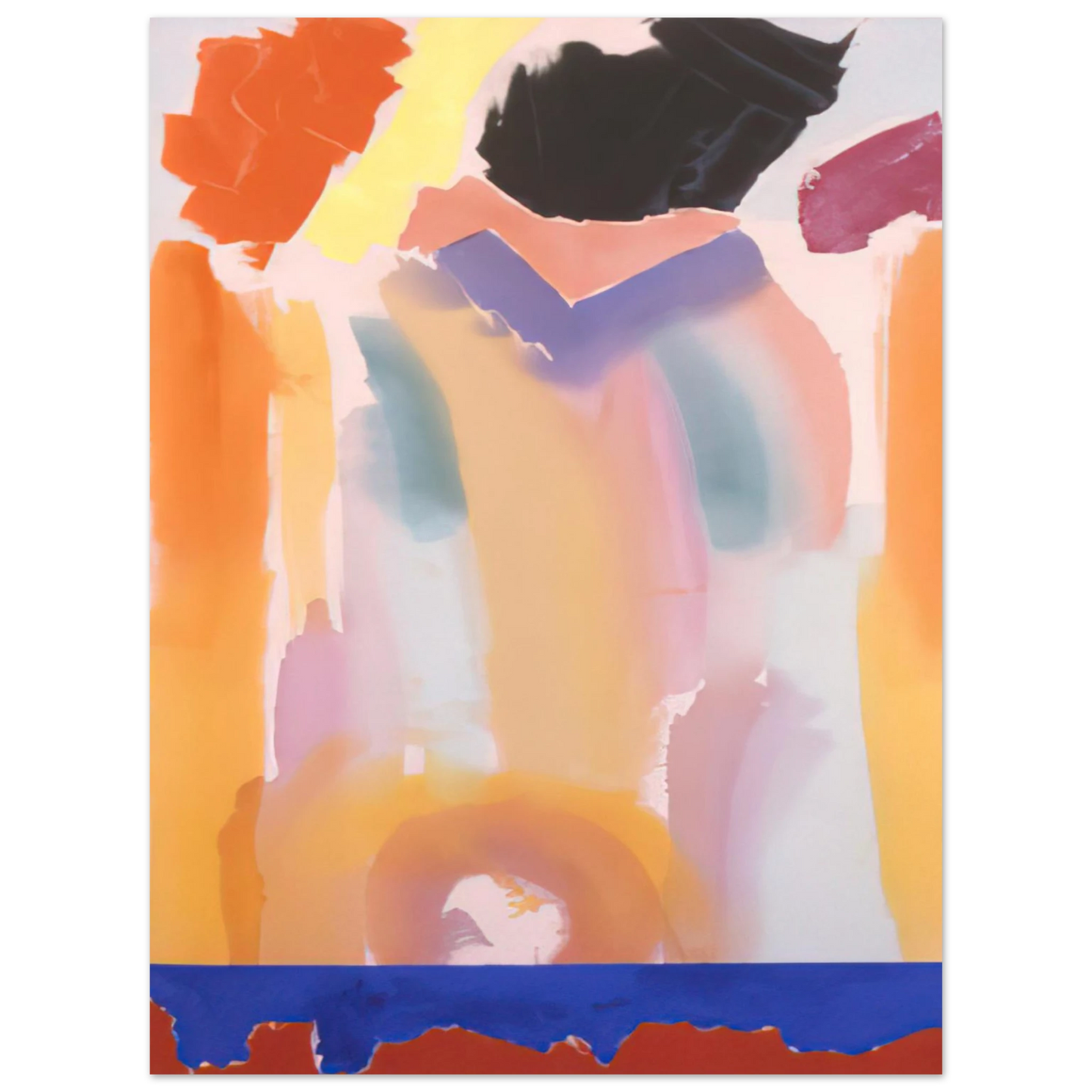 Ronnie Landfield - Orange Jangles - 1969 75x100 cm / 30x40inches Fine Art Poster