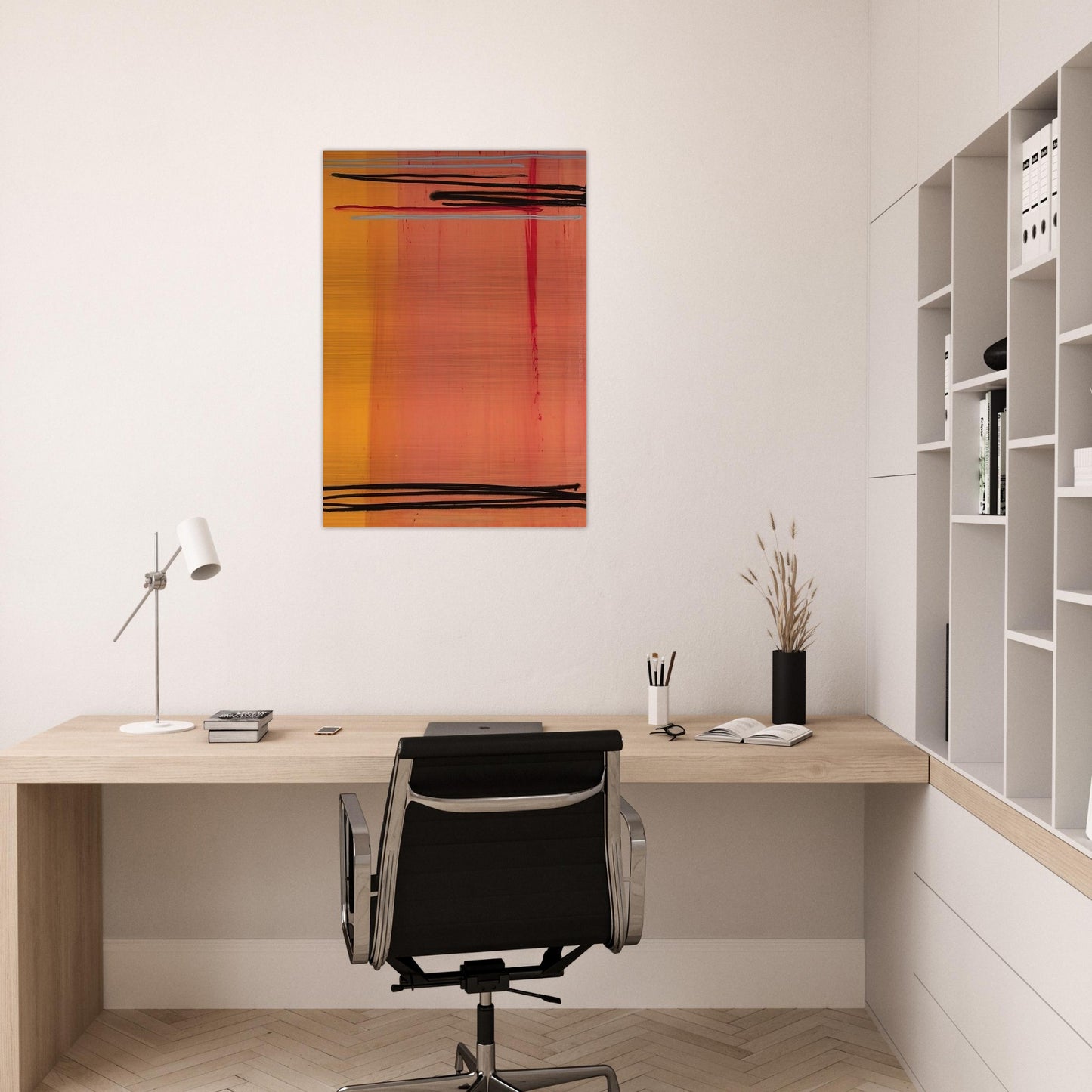 Caxambus - Color Field Painting - Larry Zox Brushed Aluminum Print - 70x100 cm / 28x40 inches | Larry Zox Aluminum Print | Larry Zox Prints