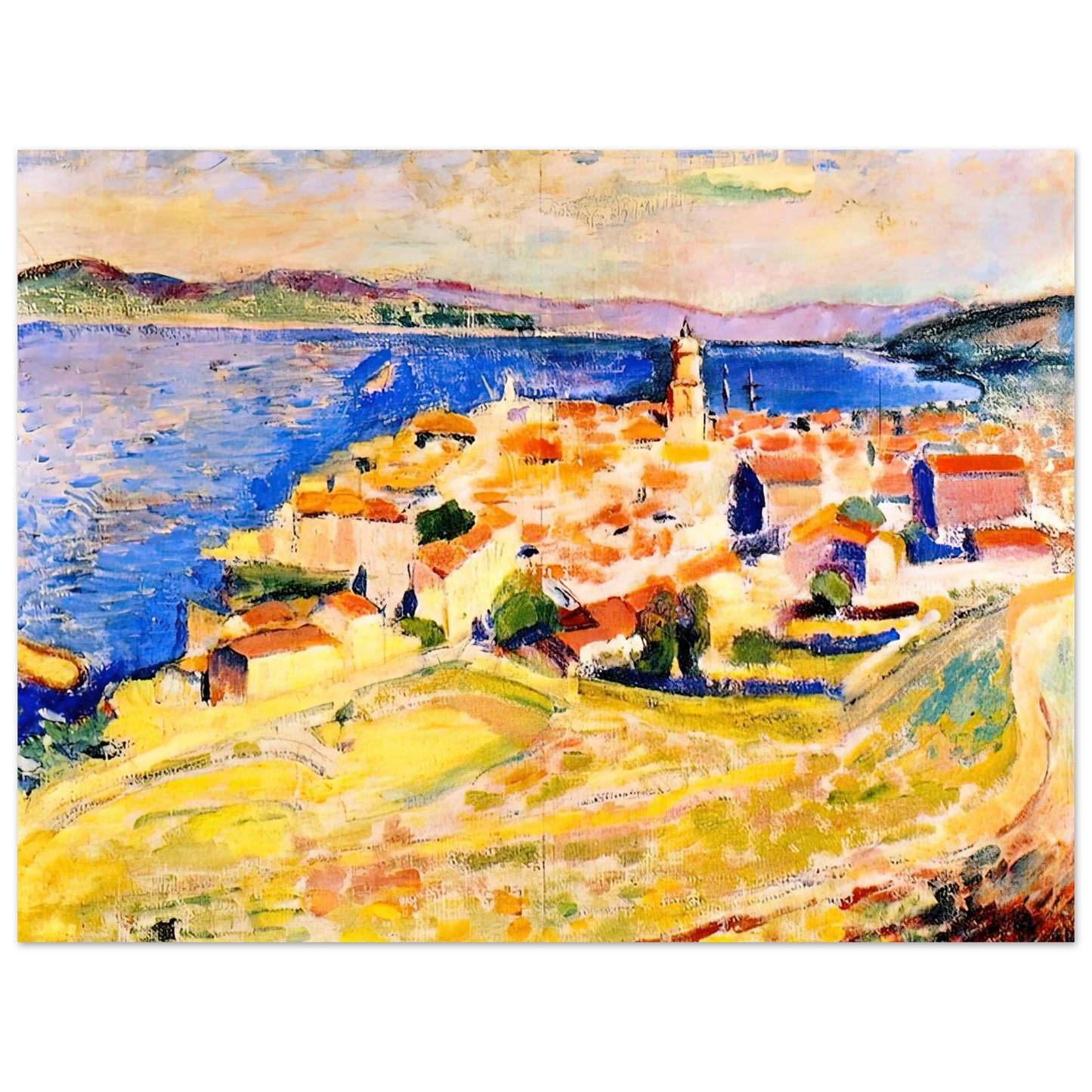 Henri Matisse - VIEW OF SAINT TROPEZ 1904 75x100 cm / 30x40inches Fine Art Poster