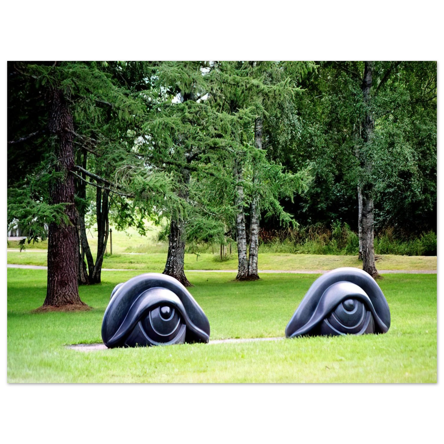 Louise Bourgeois - EYE BENCHES II 1997 75x100 cm / 30x40inches Fine Art Poster