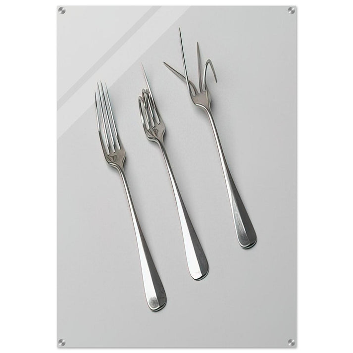 Fork Design - 1958 - Bruno Munari Acrylic Print - 70x100 cm / 28x40″ inches | Bruno Munari Wall Art | Bruno Munari Prints