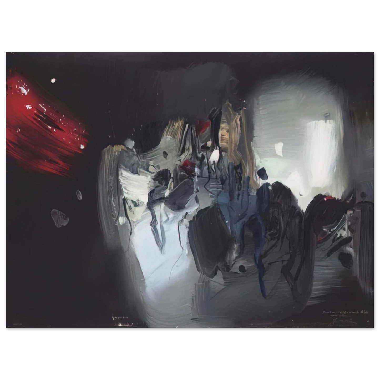 Chu teh Chun - COMPOSITION 1972 75x100 cm / 30x40inches Fine Art Poster