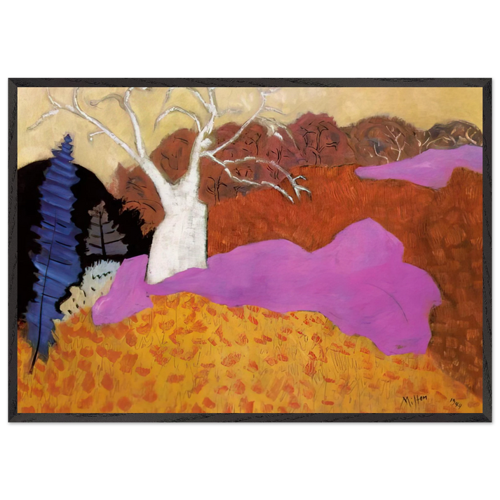 Autumn - 1944 - Milton Avery 70x100 cm / 28x40 inches Framed Art Print – Black Wooden Frame