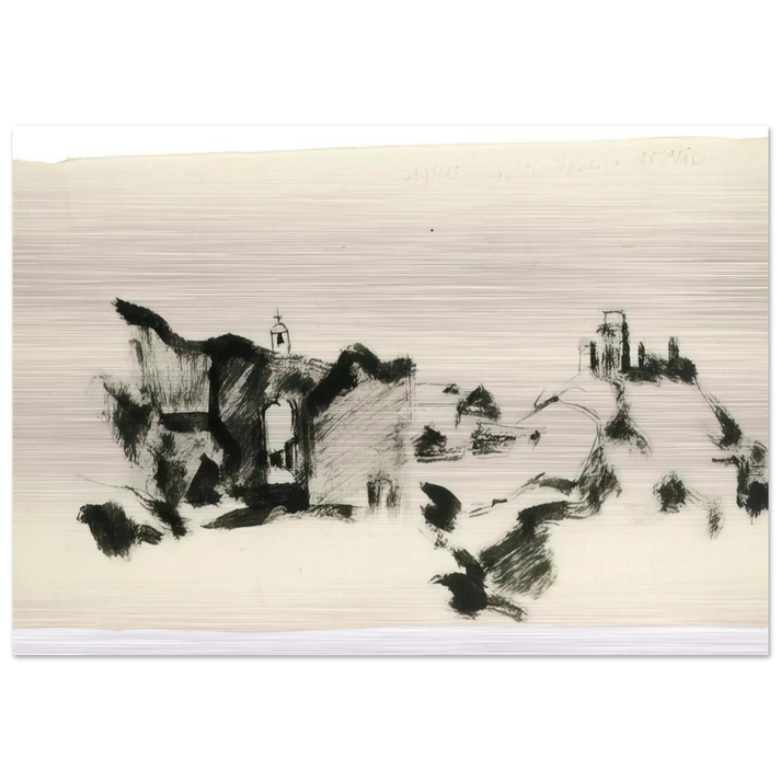 Assisi 35, marzo - 1935 - Julius Bissier Brushed Aluminum Print - 70x100 cm / 28x40 inches | Julius Bissier Aluminum Print | Julius Bissier Prints