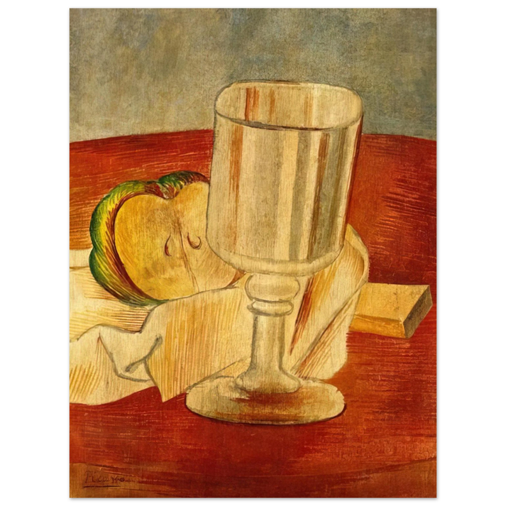 Pablo Picasso - Still life with Gobleet - 1914 75x100 cm / 30x40inches Fine Art Poster