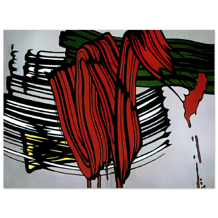 Roy Lichtenstein - BIG PAINTING NO 6 1965 1 75x100 cm / 30x40inches Fine Art Poster