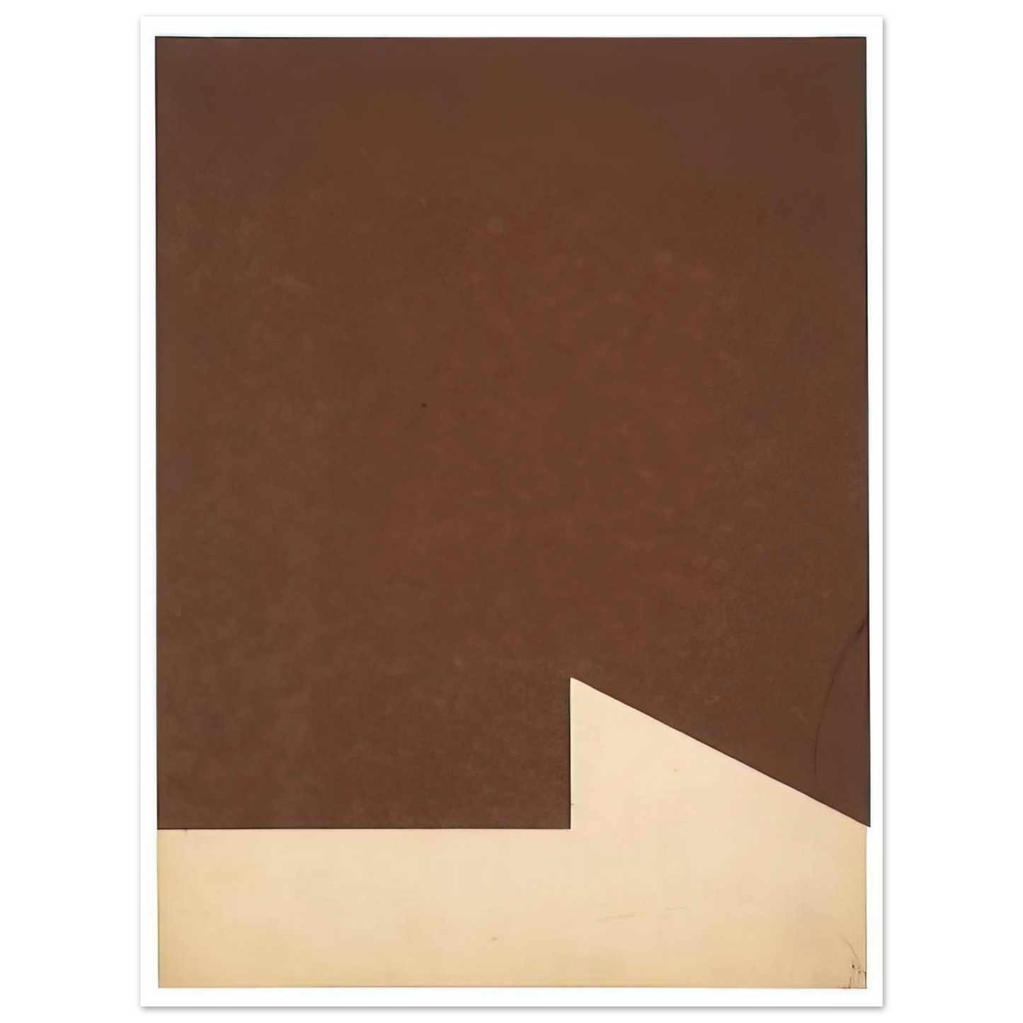 Ellsworth Kelly - Brown and White 75x100 cm / 30x40inches Fine Art Poster