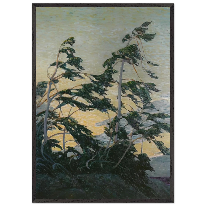 PINE ISLAND GEORGIAN BAY 1916 - Tom Thomson 70x100 cm / 28x40 inches Framed Art Print – Black Wooden Frame