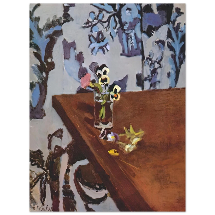 Henri Matisse - PANSIES ON A TABLE 1919 75x100 cm / 30x40inches Fine Art Poster