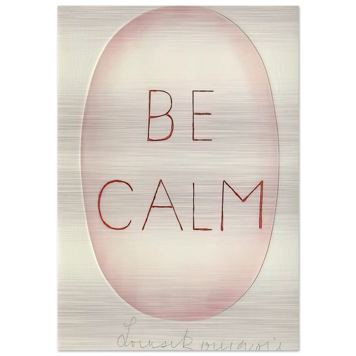 BE CALME OCTOBER 1ST 31ST - Louise Bourgeois Brushed Aluminum Print - 70x100 cm / 28x40 inches | Louise Bourgeois Aluminum Print | Louise Bourgeois Prints