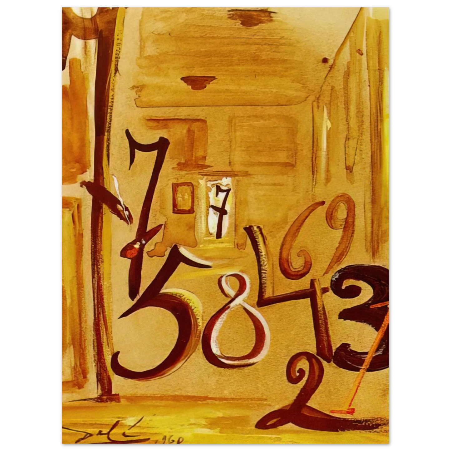 Salvador Dali - THE MAIDS IN WAITING LAS MENINAS 75x100 cm / 30x40inches Fine Art Poster