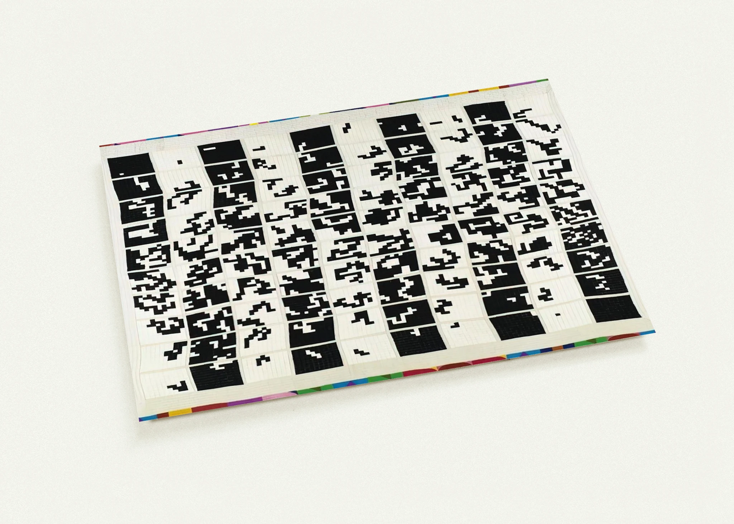 ALTERNANDO DA UNO A CENTO E VICEVERSA 1977 By Alighiero Boetti Pack of 10 Post Cards | Alighiero Boetti Post Cards | A6 (10.5 x 14.8 cm) - 4.1 x 5.8 inches
