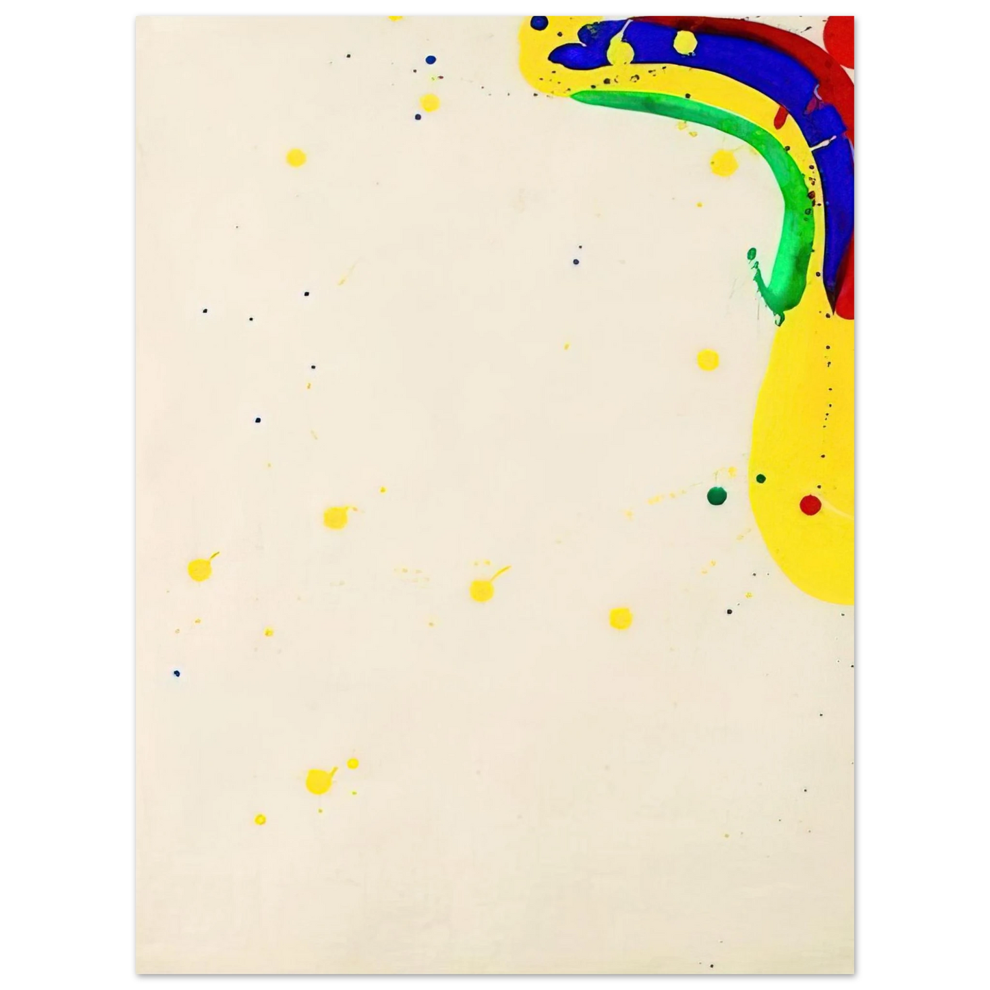 Sam Francis - Untitled SF64-062 75x100 cm / 30x40inches Fine Art Poster