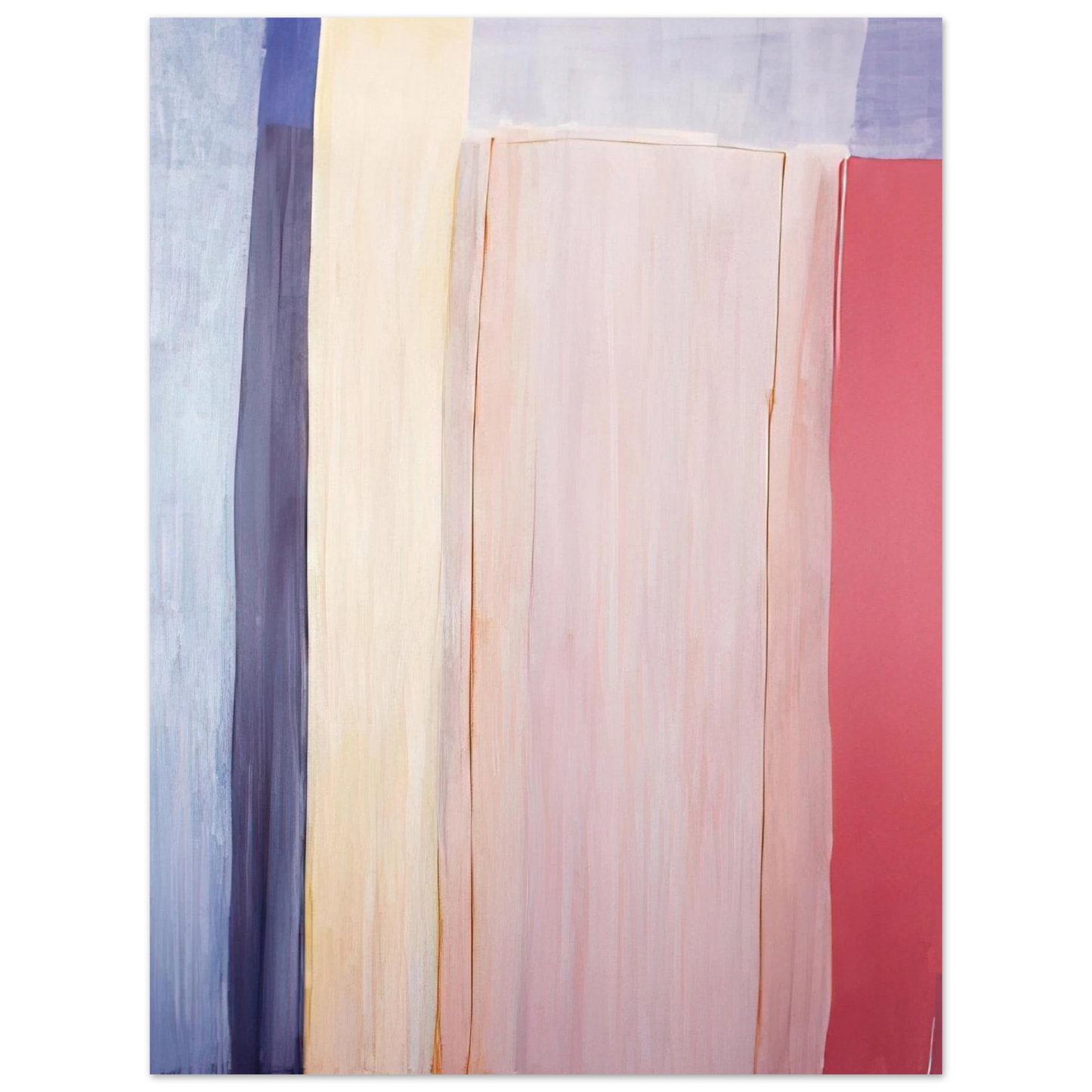 Ronnie Landfield - Trains and Oceans - 1973 75x100 cm / 30x40inches Fine Art Poster