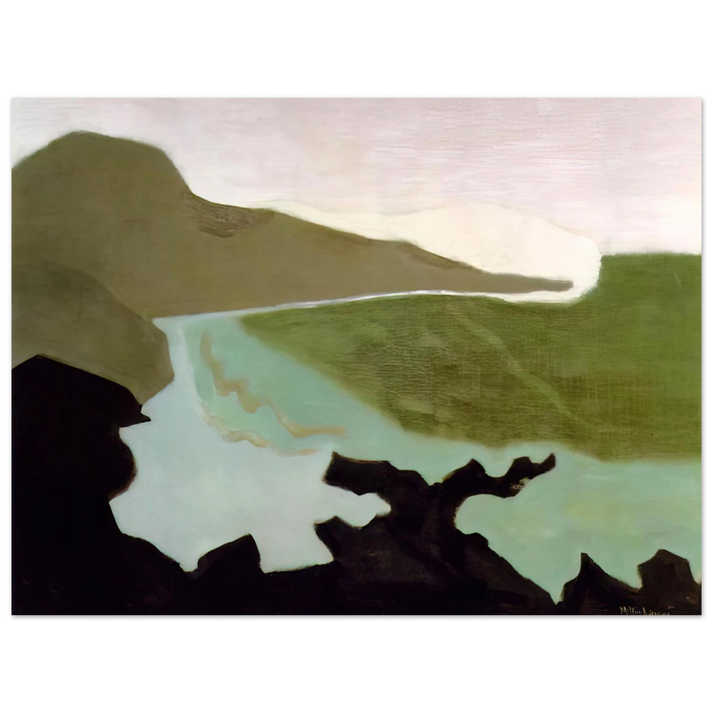 Milton Avery - Green Sea - 1954 75x100 cm / 30x40inches Fine Art Poster