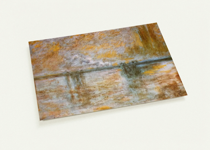 Charing Cross Bridge 3 By claude monet Pack of 10 Post Cards | claude monet Post Cards | A6 (10.5 x 14.8 cm) - 4.1 x 5.8 inches