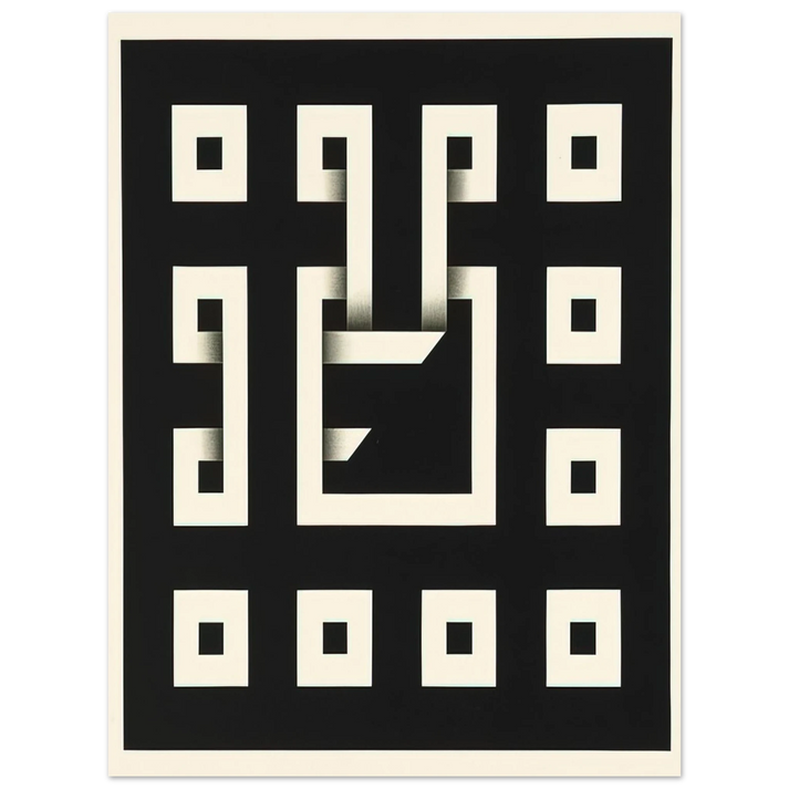 Omar Rayo - Clandestine Game XI - 1968 75x100 cm / 30x40inches Fine Art Poster