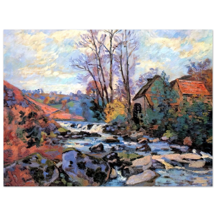 Armand Guillaumin - Moulin Bouchardon, Crozant - 1895 75x100 cm / 30x40inches Fine Art Poster