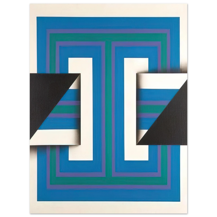 Omar Rayo - Palindrome 10 - 1967 75x100 cm / 30x40inches Fine Art Poster