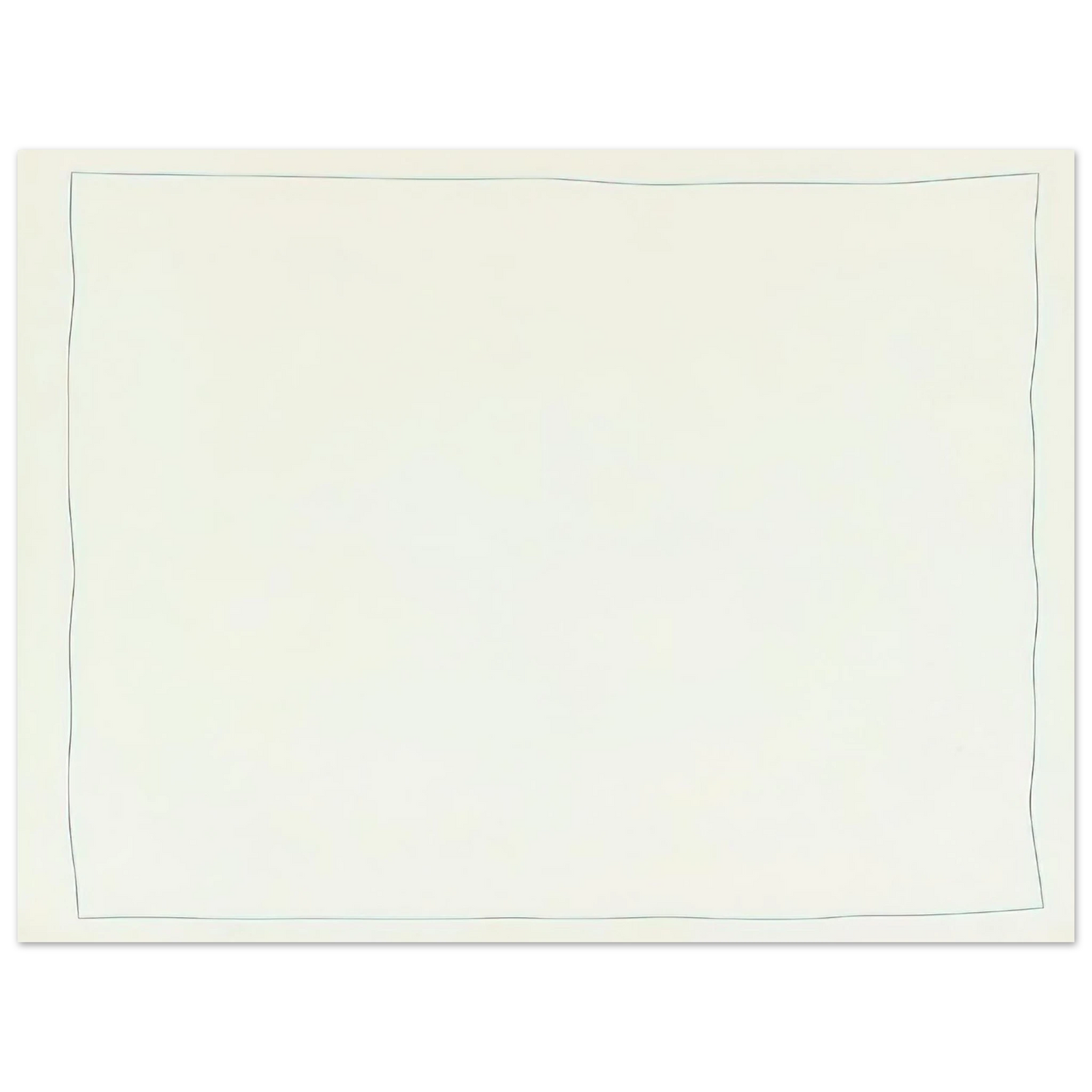 Robert Ryman - Bent Line Drawing 75x100 cm / 30x40inches Fine Art Poster