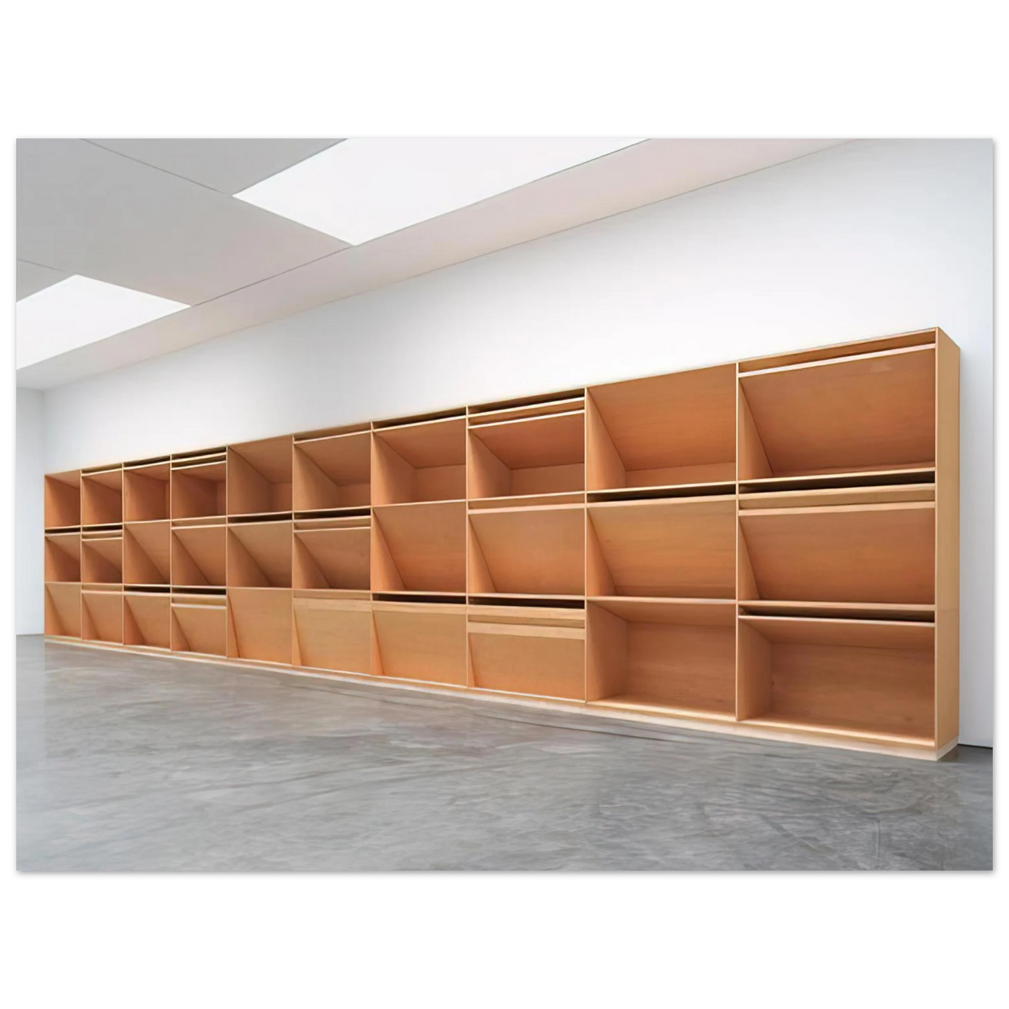 Donald Judd - Untitled Plywood - 1980 75x100 cm / 30x40inches Fine Art Poster