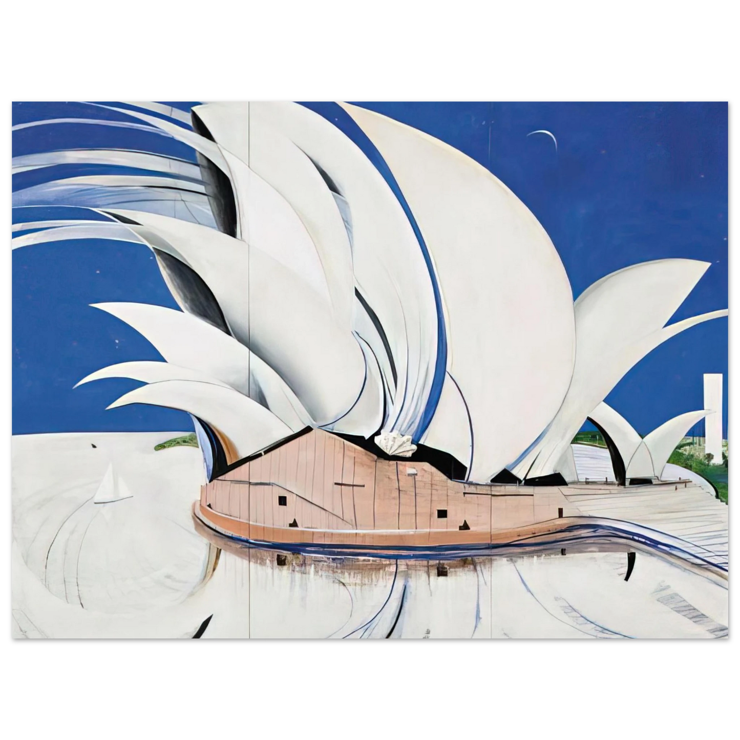 Brett Whiteley - Opera House - 1982 75x100 cm / 30x40inches Fine Art Poster