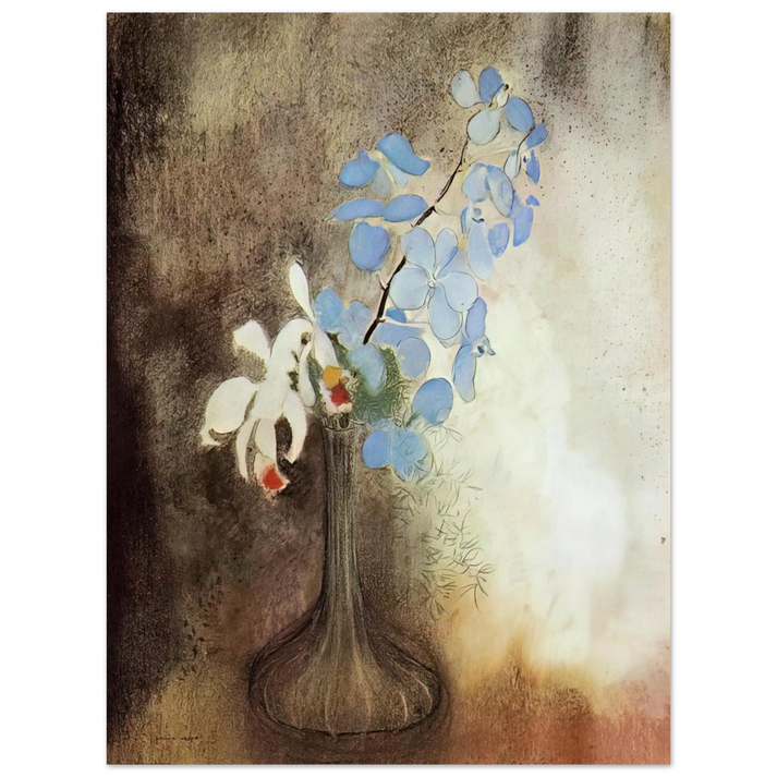 Odilon Redon - ORCHIDS 75x100 cm / 30x40inches Fine Art Poster