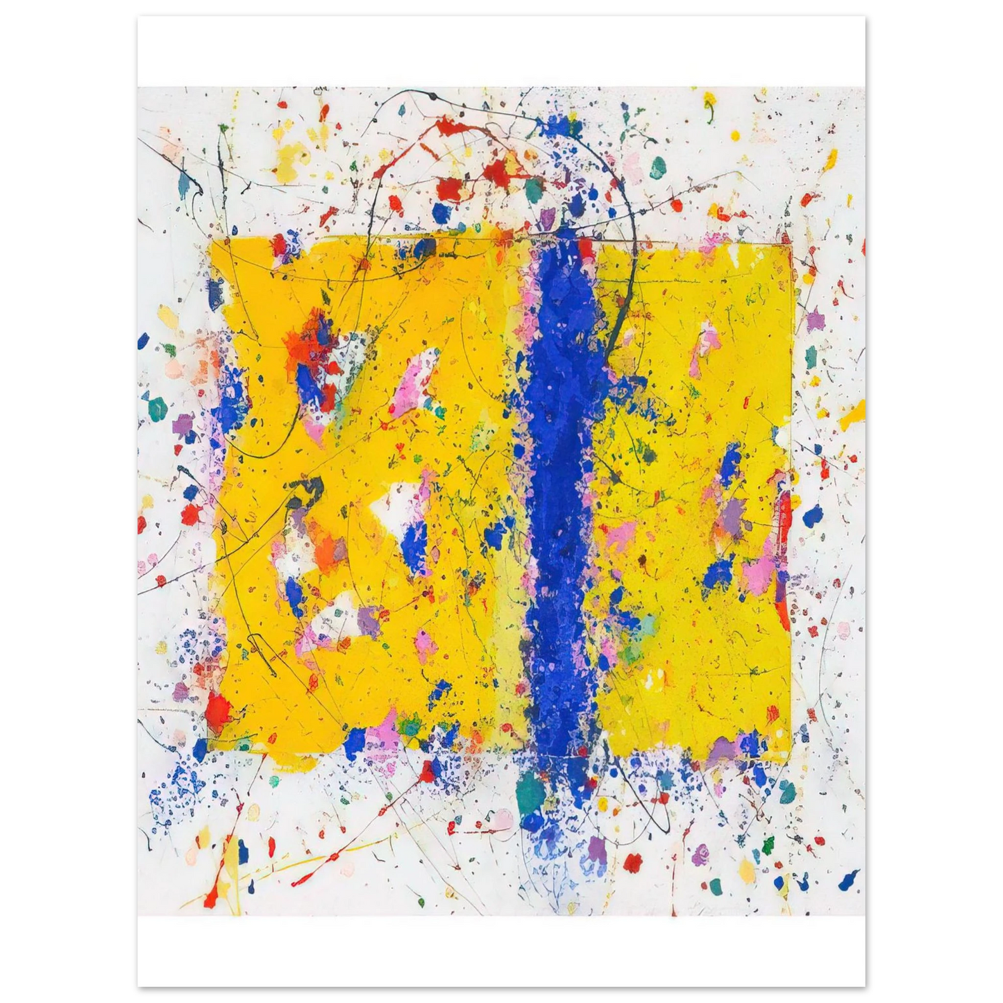 Sam Francis - Light in Itself 75x100 cm / 30x40inches Fine Art Poster